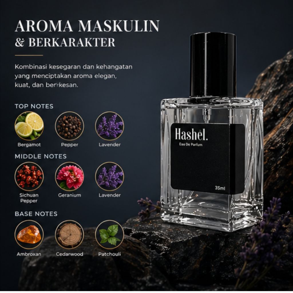 Jual Parfum Pria Hashel 35ml – Aroma Inspired Dior Sauvage | Tahan Lama ...