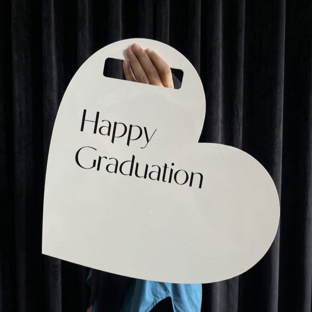 Jual Happy graduation love cardboard (CARDBOARD AJA)/paper board/kotak ...