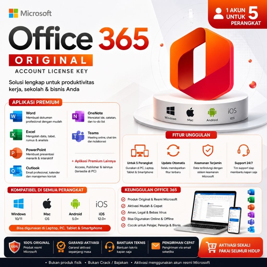 Jual Lisensi Office 365 Terlengkap & Harga Terbaru Mei 2026