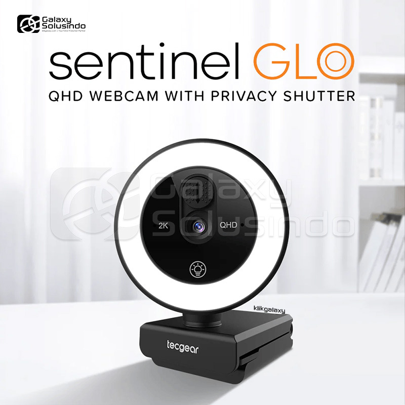 Jual Tecgear Sentinel Glo Auto Focus QHD with Ring Light Webcam - HG ...