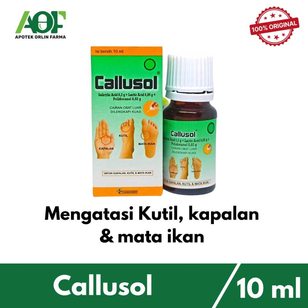 Jual Callusol 10ml Obat Kutil, Kapalan dan Mata Ikan | Shopee Indonesia