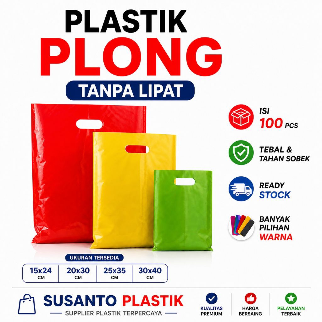 Jual Plastik Plong Hd Oval Tanpa Lipat 15x25/20x30/25x35/30x40 isi ...