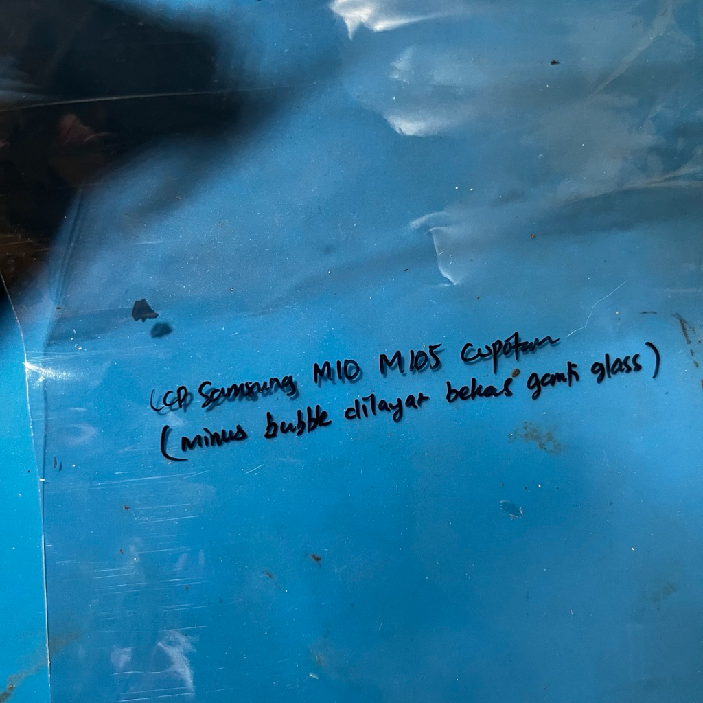 Jual LCD Samsung M10 M105 copotan plus frame (minus bubble lihat foto ...