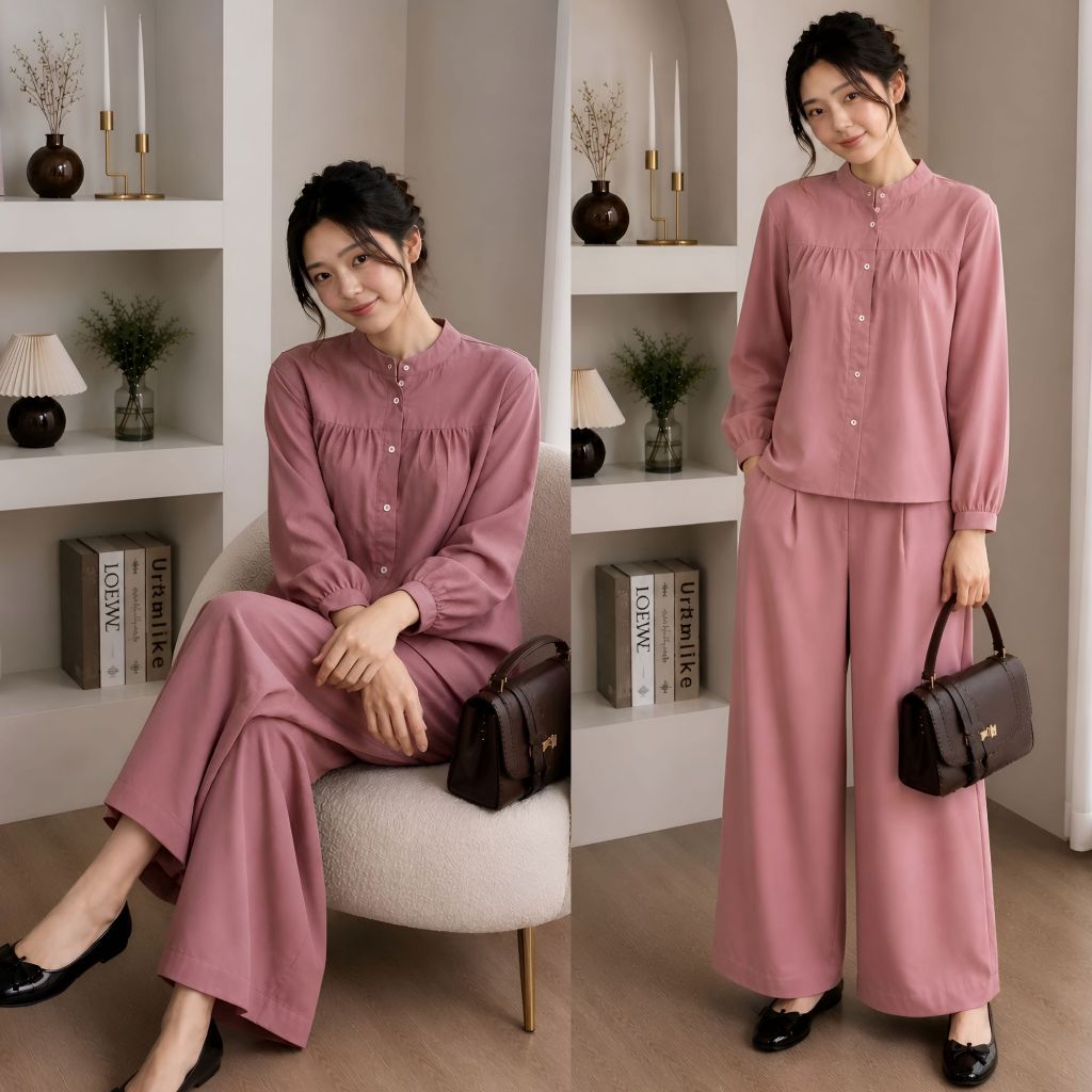 One Set Setelan Rayon Bella Series 5