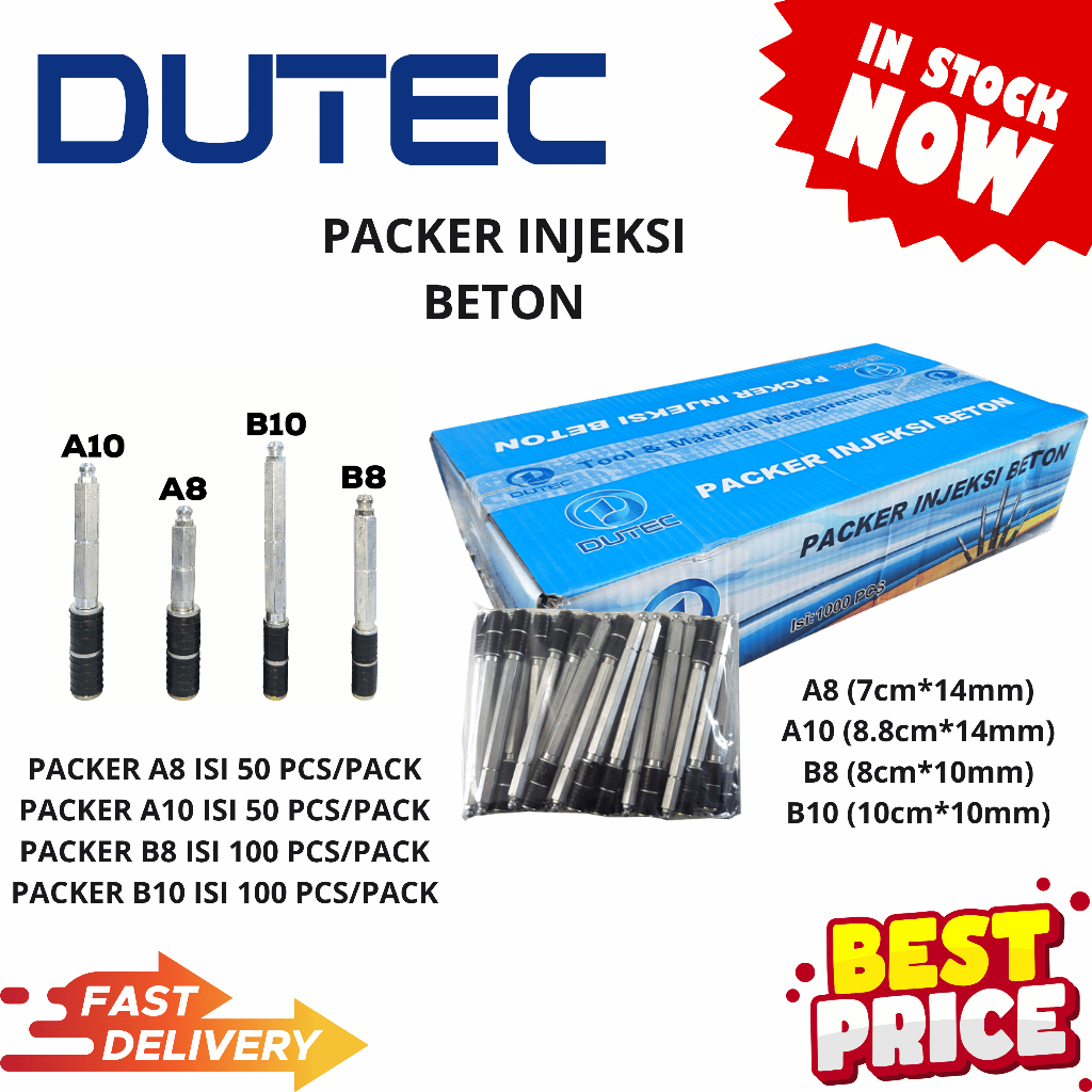 Jual Packer Peker B8 JARUM SUNTIK BETON GROUTING NEEDLES PACKER 8cm*8mm ...