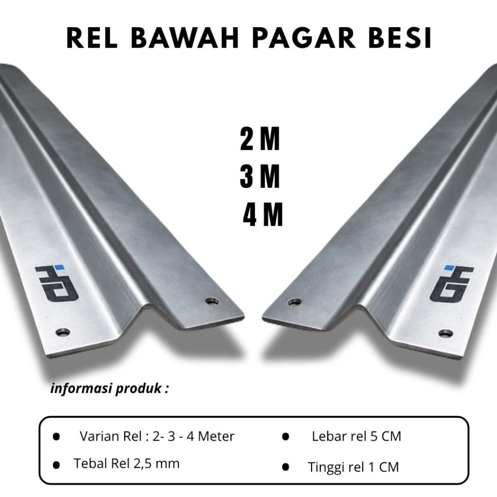 Jual (TERBARU) Rel Pintu Geser ||Rel Pagar Besi V ||Rel pagar Siku ...