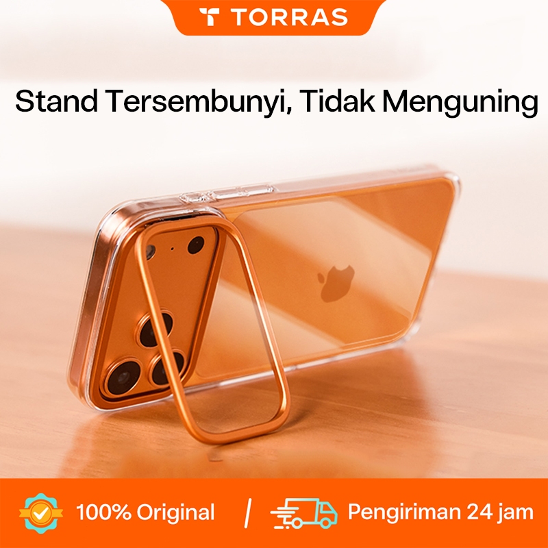 Jual TORRAS D1 Camera Stand Casing iPhone 17 Pro/Max Slim Crystal Clear ...