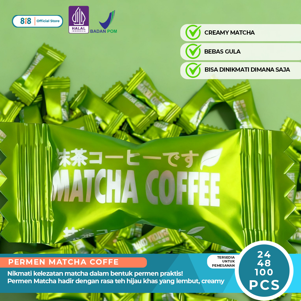 Jual Permen Matcha Coffee Viral Bebas Gula Rasa Matcha Yang Nikmat ...