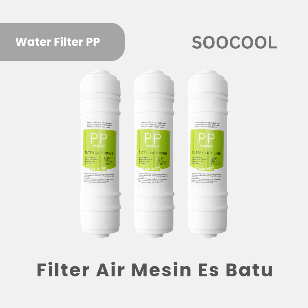 Jual Water Filter PP Cartridge Filter Air Mesin Es Batu Penyaring ...