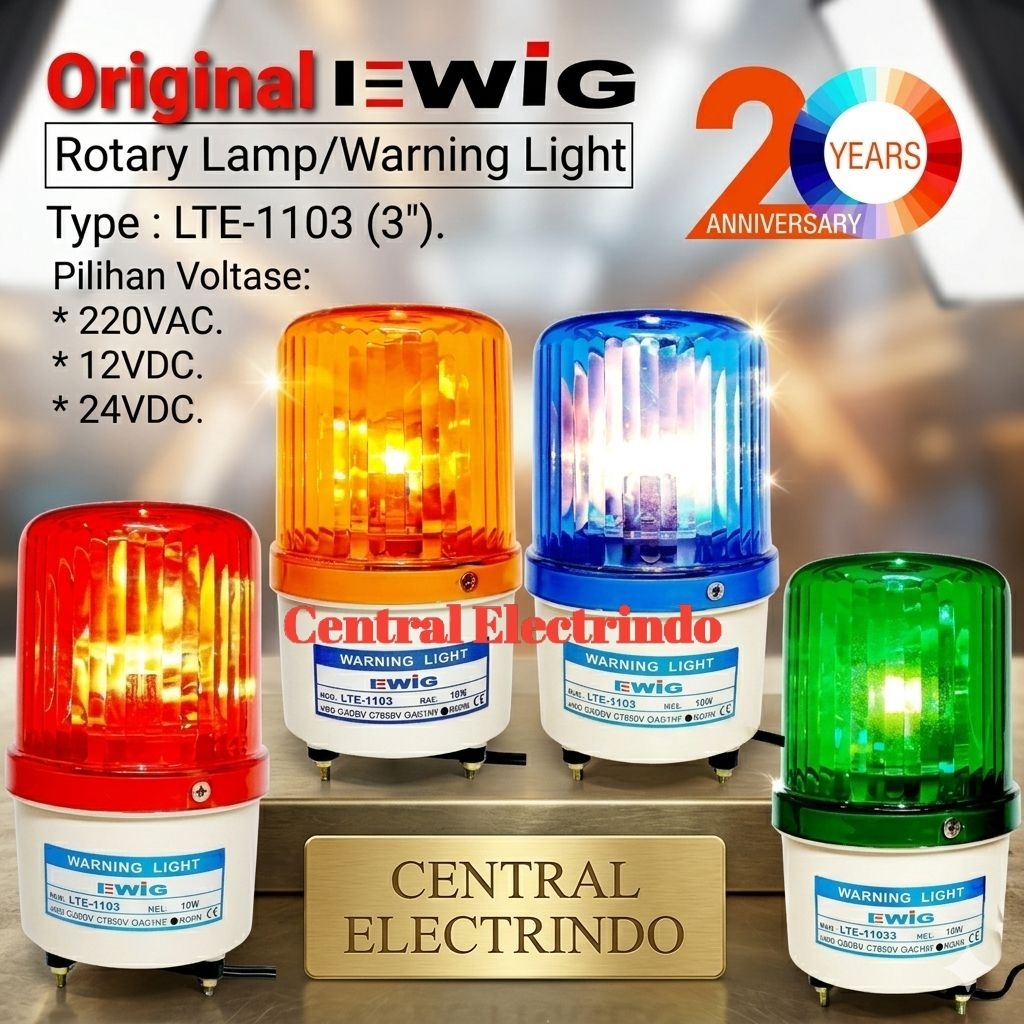 Lampu Rotary LED IP65 12/24V, Tahan Lama