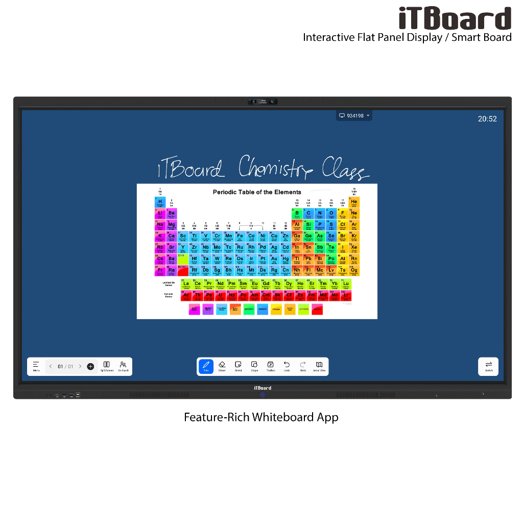 Jual iTBoard Interactive Flat Panel Display 75 Inch Smart Board ...