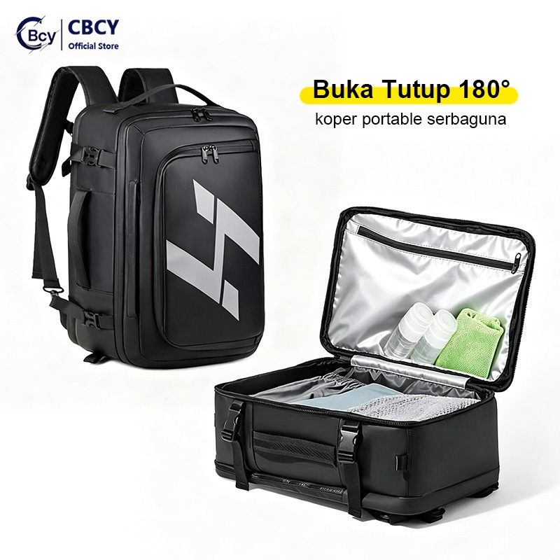 Jual CBCY Tas Ransel Travel Backpack Pria Multyfungsi 3in1Tas koper45L ...