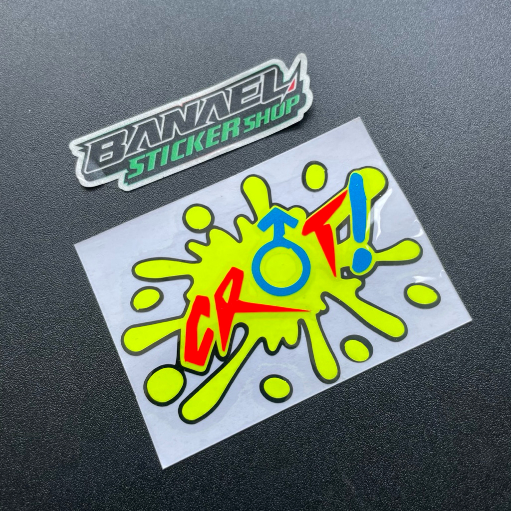 Jual Sticker Stiker Crot Kuning Grafitin Cutting | Shopee Indonesia