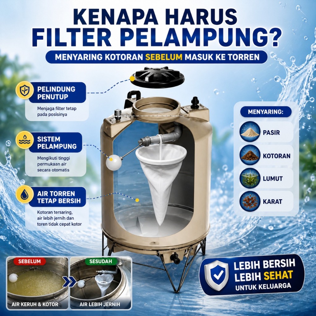 Jual Homiecraft saringan tandon filter bag penjernih air toren micron ...