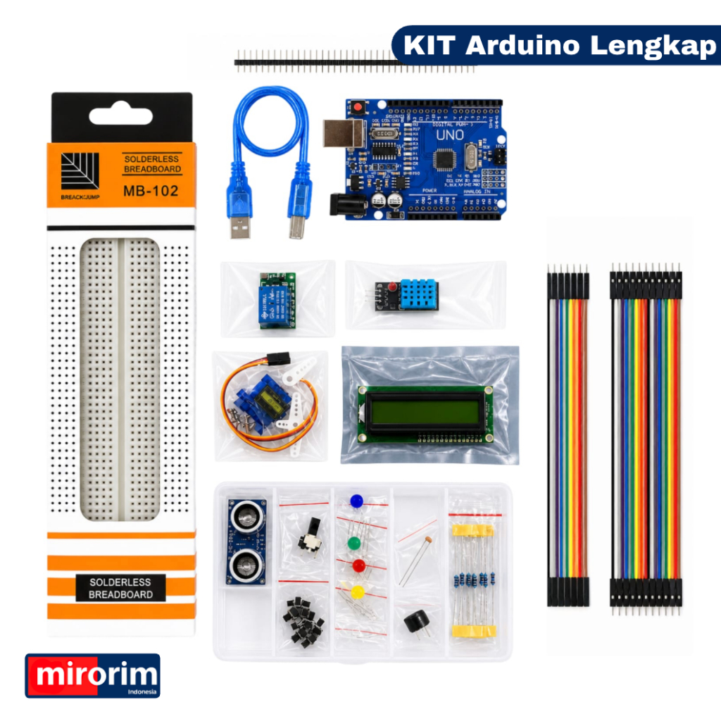 Jual Kit Arduino UNO MEGA R3 Starter Kit Lengkap + LCD + Sensor + Servo ...
