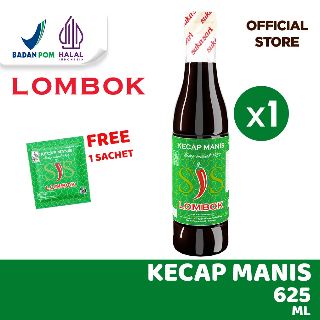Jual Kecap Lombok SS 625ml | Kecap Manis Kental & Halal (Botol PET ...