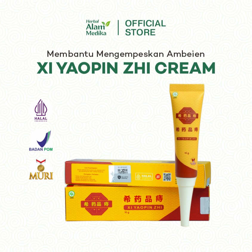XI YAOPIN ZHI Salep Tube Herbal Wasir Ambeien China Obat Luar Bantu Kempeskan Benjolan, Atasi Nyeri, Gatal dan Bengkak