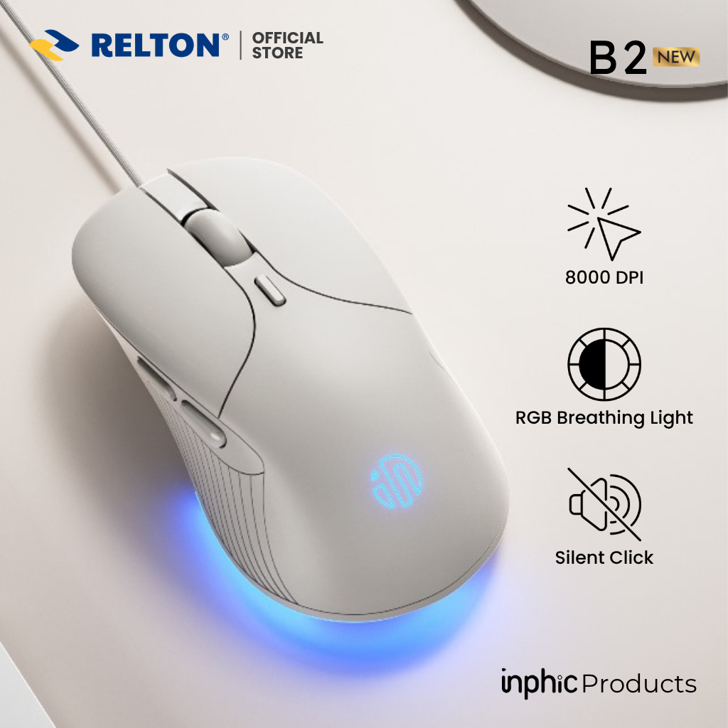 Jual Mouse Gaming Wired B2 Silent Sensor A704F 8K DPI RGB 125Hz ...