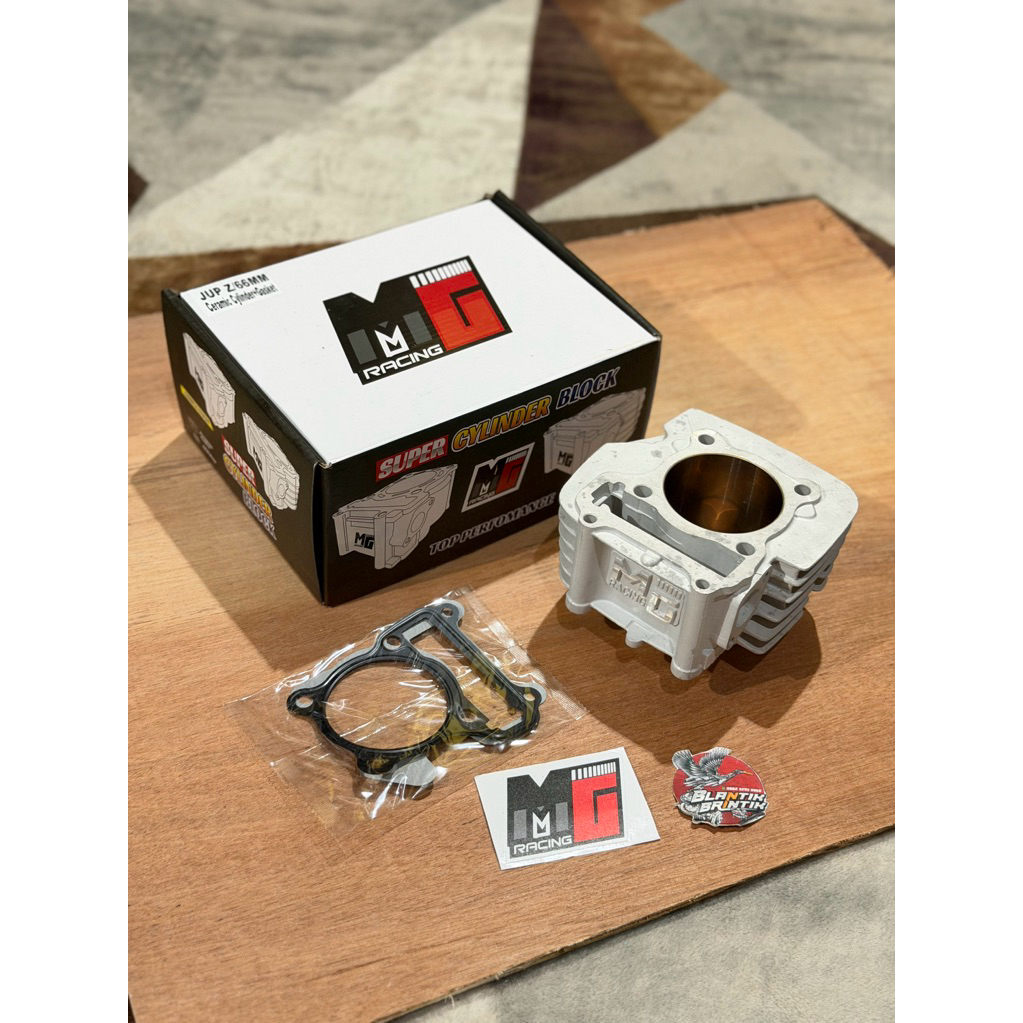 Jual CYLINDER BLOK MG RACING JUPITER Z 66 MM 55.25MM CERAMIC ONLY BLOK ...
