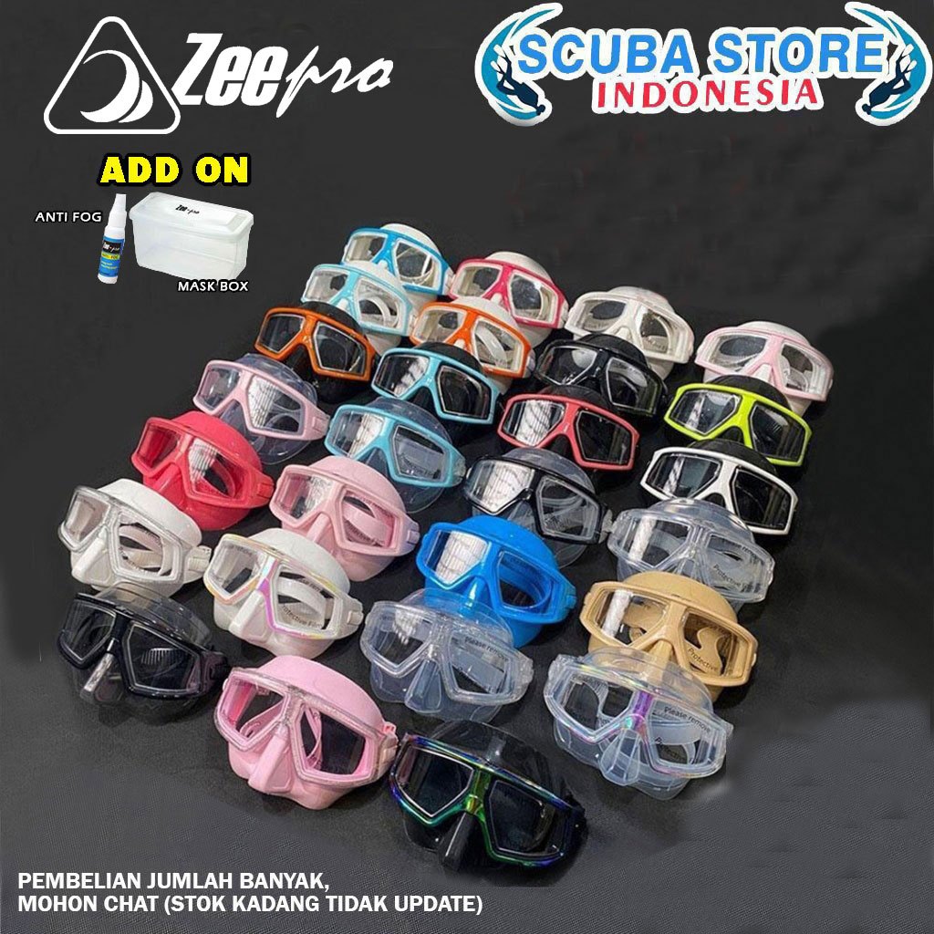 Jual Mask Zeepro Sphero Apnea Low Volume Kacamata Freedive Spearfishing ...