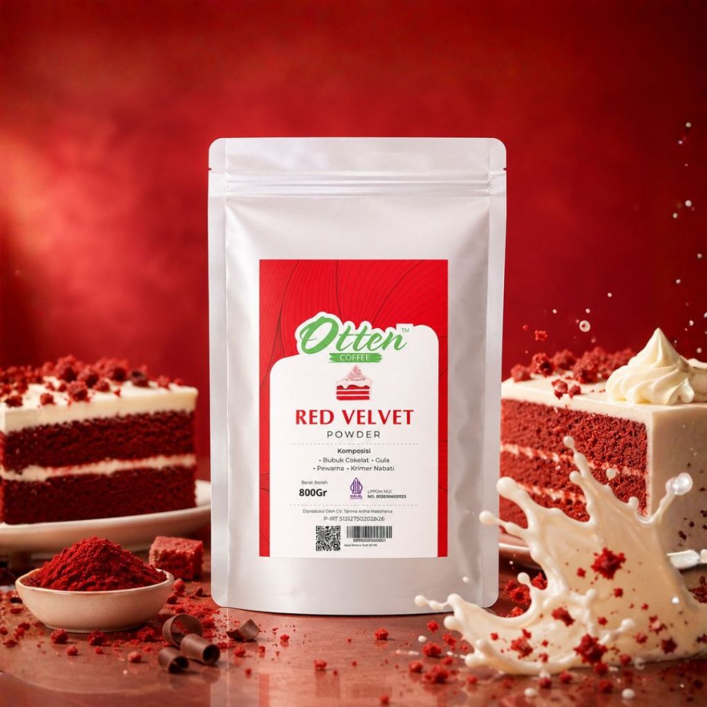 Jual Red Velvet Powder 800 Gram - Bubuk Minuman Red Velvet Otten Coffee ...