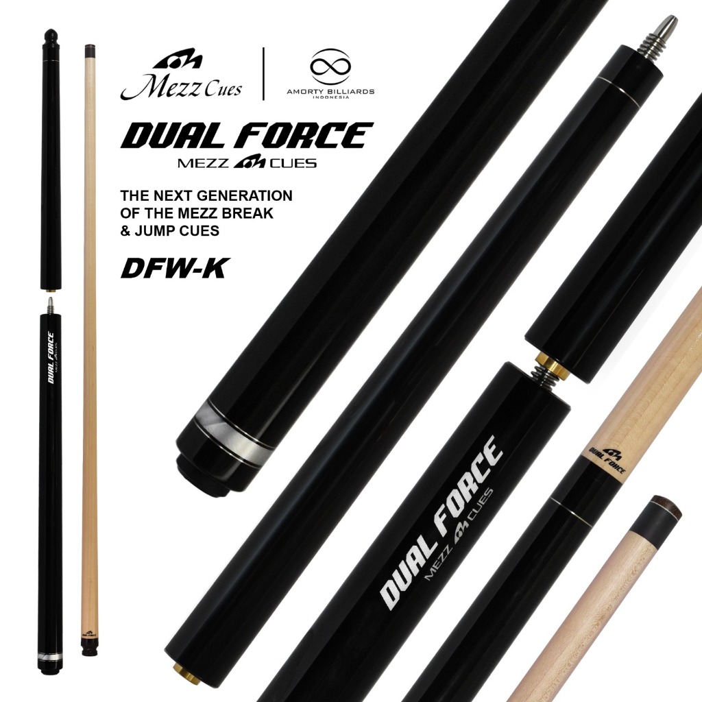 Jual Mezz Cue Dual Force DWF-K / Stik Break dan Jump Billiard