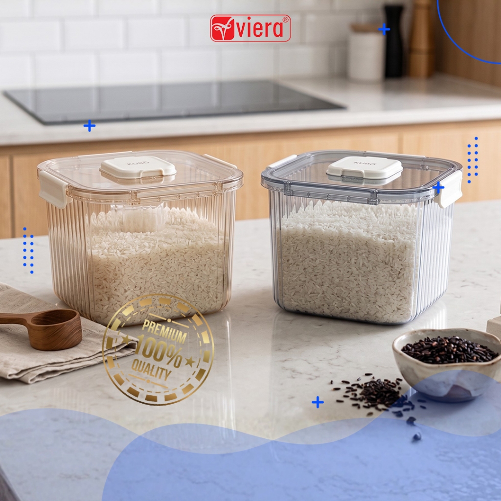 Jual Viera - 5L Rice Box Container Tempat Beras 5 Liter Kotak Wadah ...