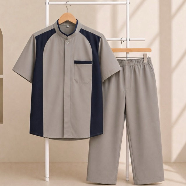 Setelan Koko Anak Muslim Baju Kurta Anak Baju Koko Laki Laki Usia 5-18 Tahun