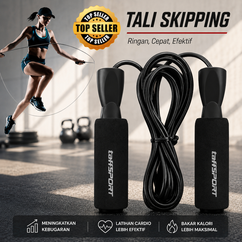 Tali Skipping Tali Lompat Speed Jump Rope Sports Weight Skiping Sekiping Sekipping Peralatan Perlengkapan Olahraga Olah Raga