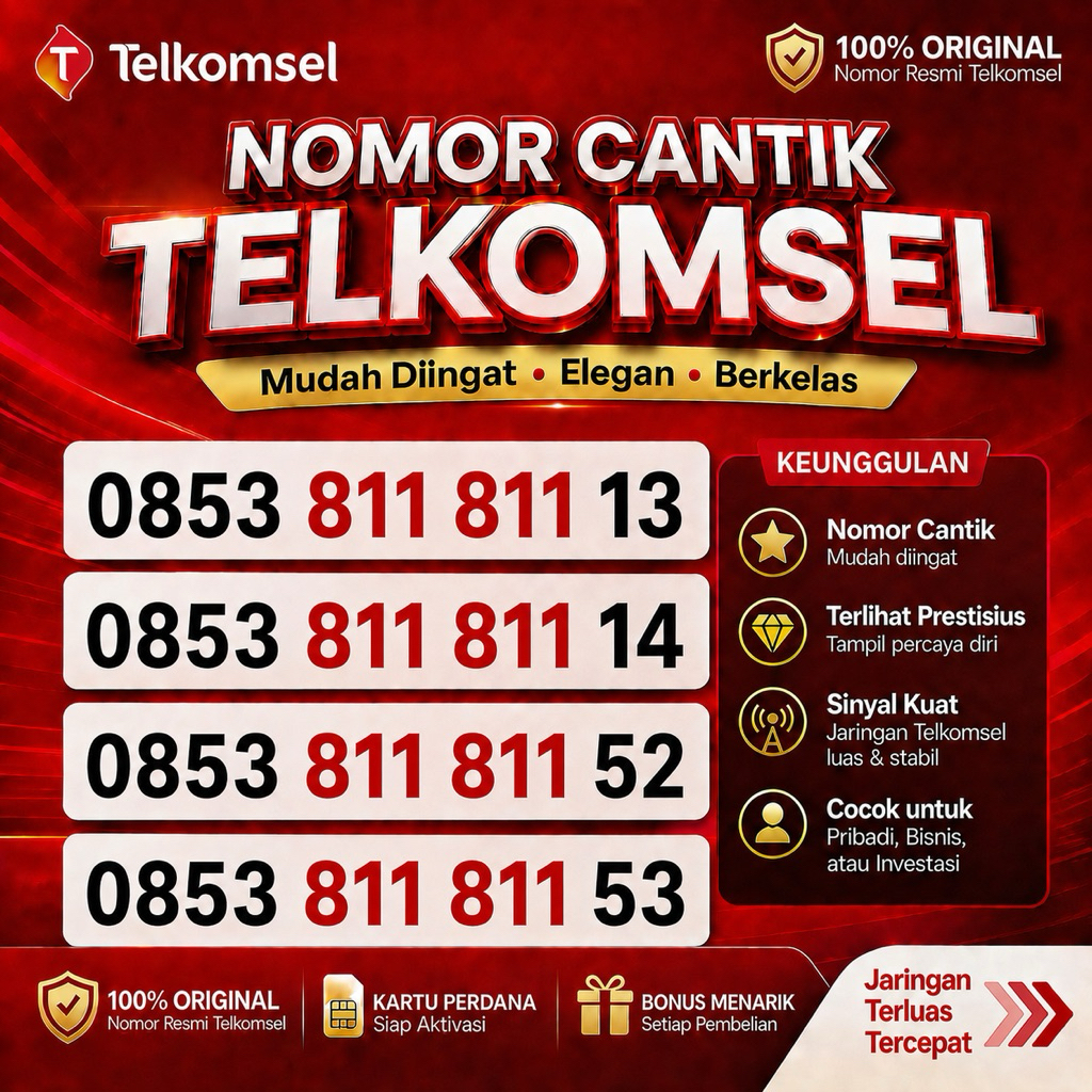 Jual NOMOR CANTIK TELKOMSEL SERIAL ABC ABC 500 500 JARINGAN 4G NASIONAL ...