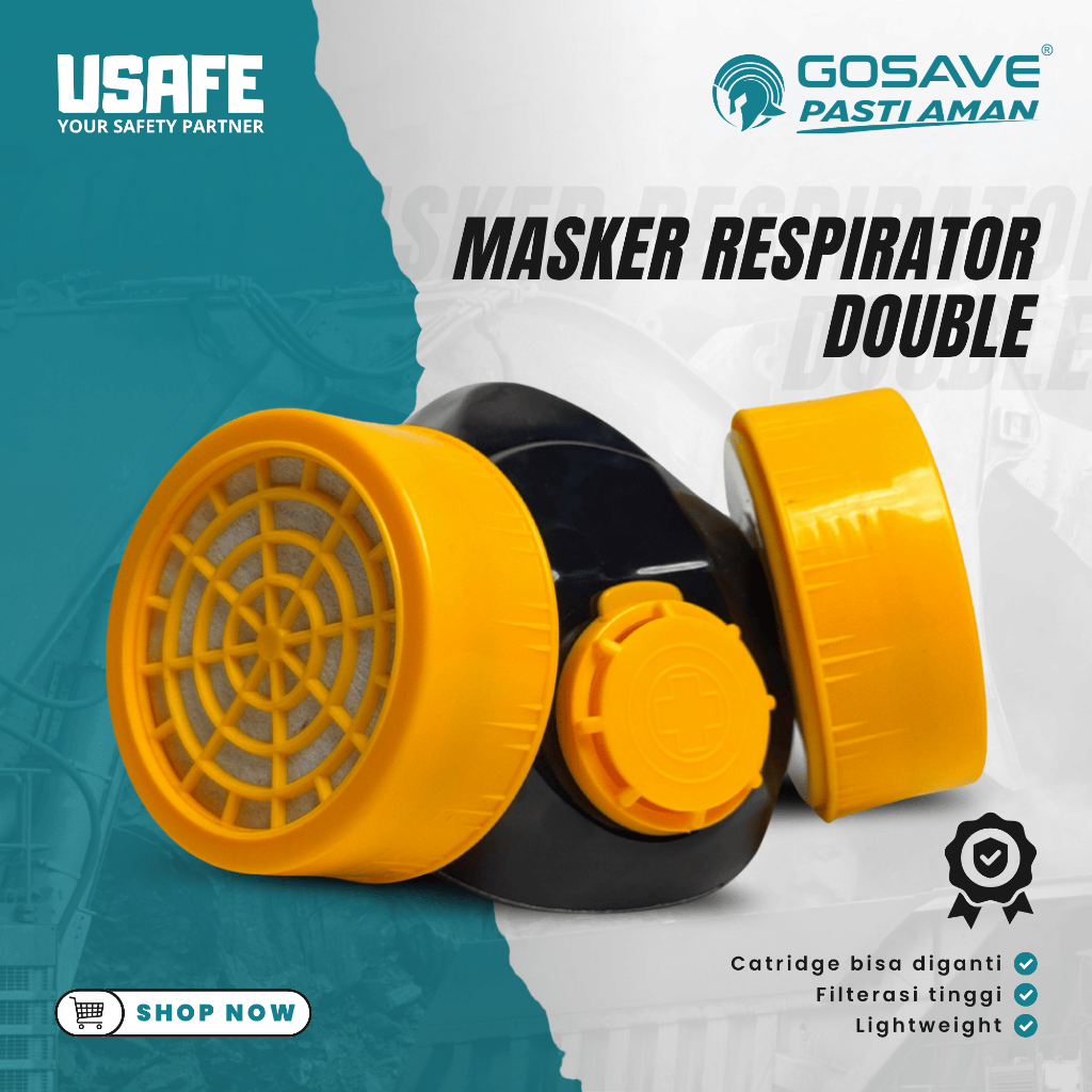 Jual Masker Respirator Double Filter NP306 GOSAVE | Shopee Indonesia