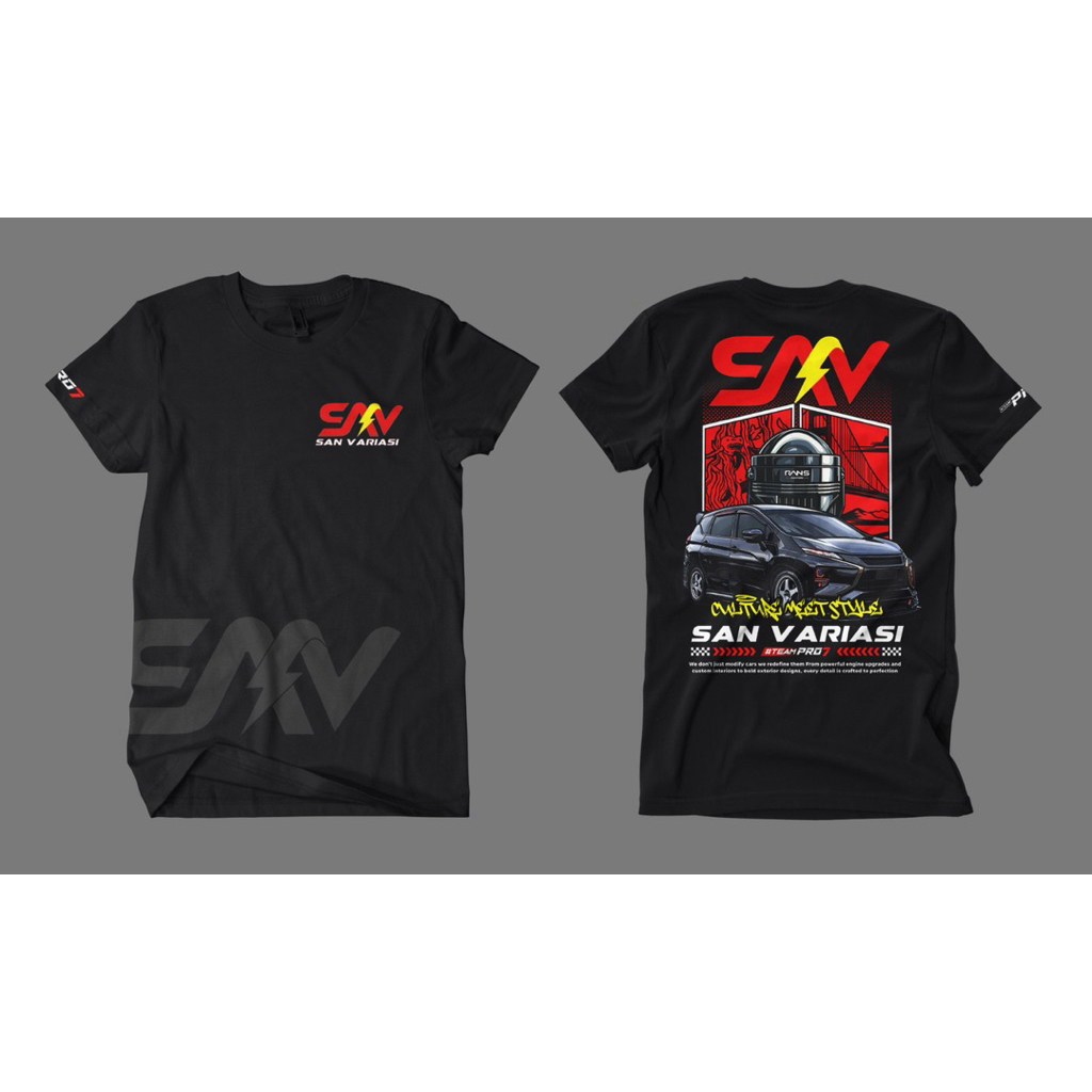 Jual KAOS PRO7 X SANVARIASI MERCHANDISE SAN VARIASI | Shopee Indonesia