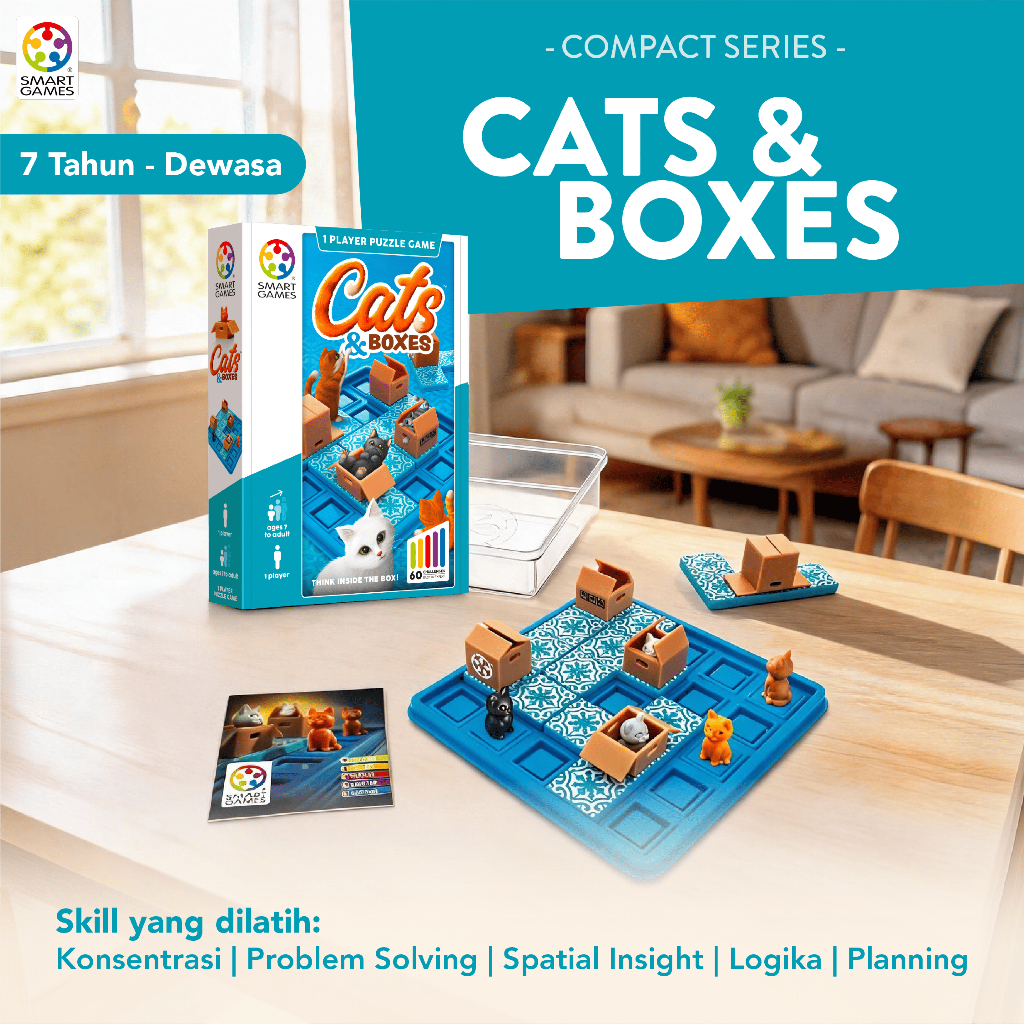 Jual SmartGames Cats & Boxes Mainan Edukasi Anak | Shopee Indonesia