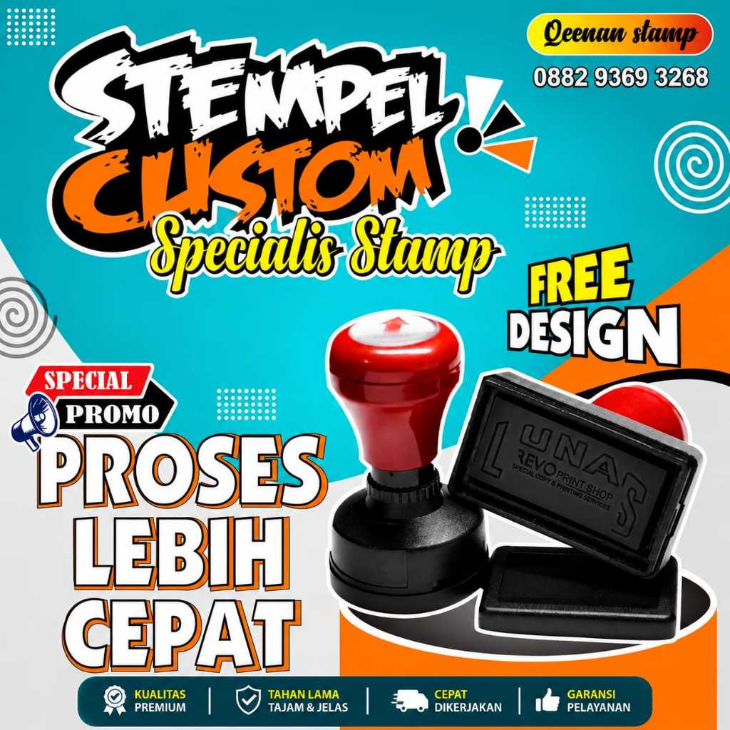 Jual Stempel Custom, Stempel Nama, Stempel Lunas,Custom Logo ...