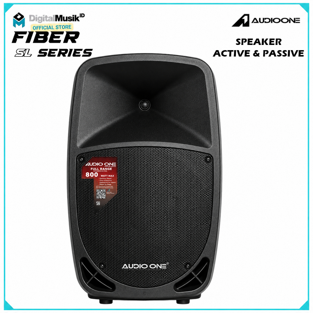 Jual AUDIO ONE Speaker 15 Inch Aktif / Pasif SL 115 USB Bluetooth Fiber ...