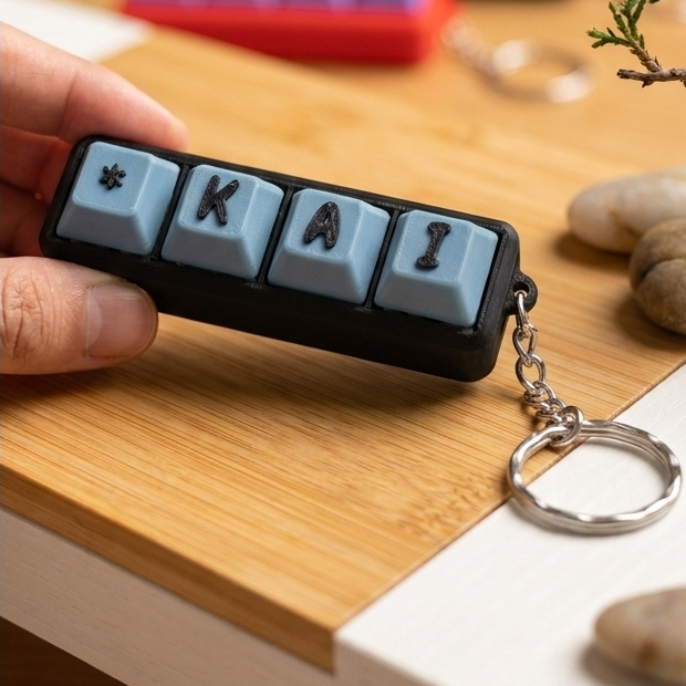 Jual Gantungan Kunci Custom Nama 3D Switch Keyboard Clicker Keychain ...