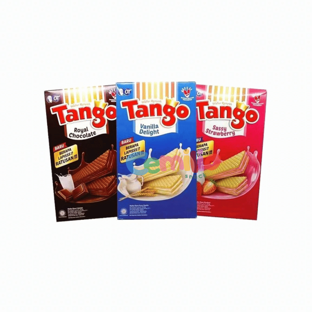 Jual Tango Wafer Rasa Vanilla/Coklat/Strawberry 1 Box isi 20 pcs @7gr ...