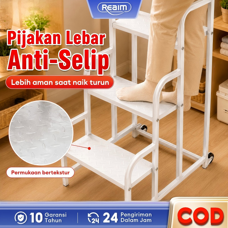 Jual Tangga Dorong 3/4/5 Step dengan Roda Muat 500kg Supermarket ...