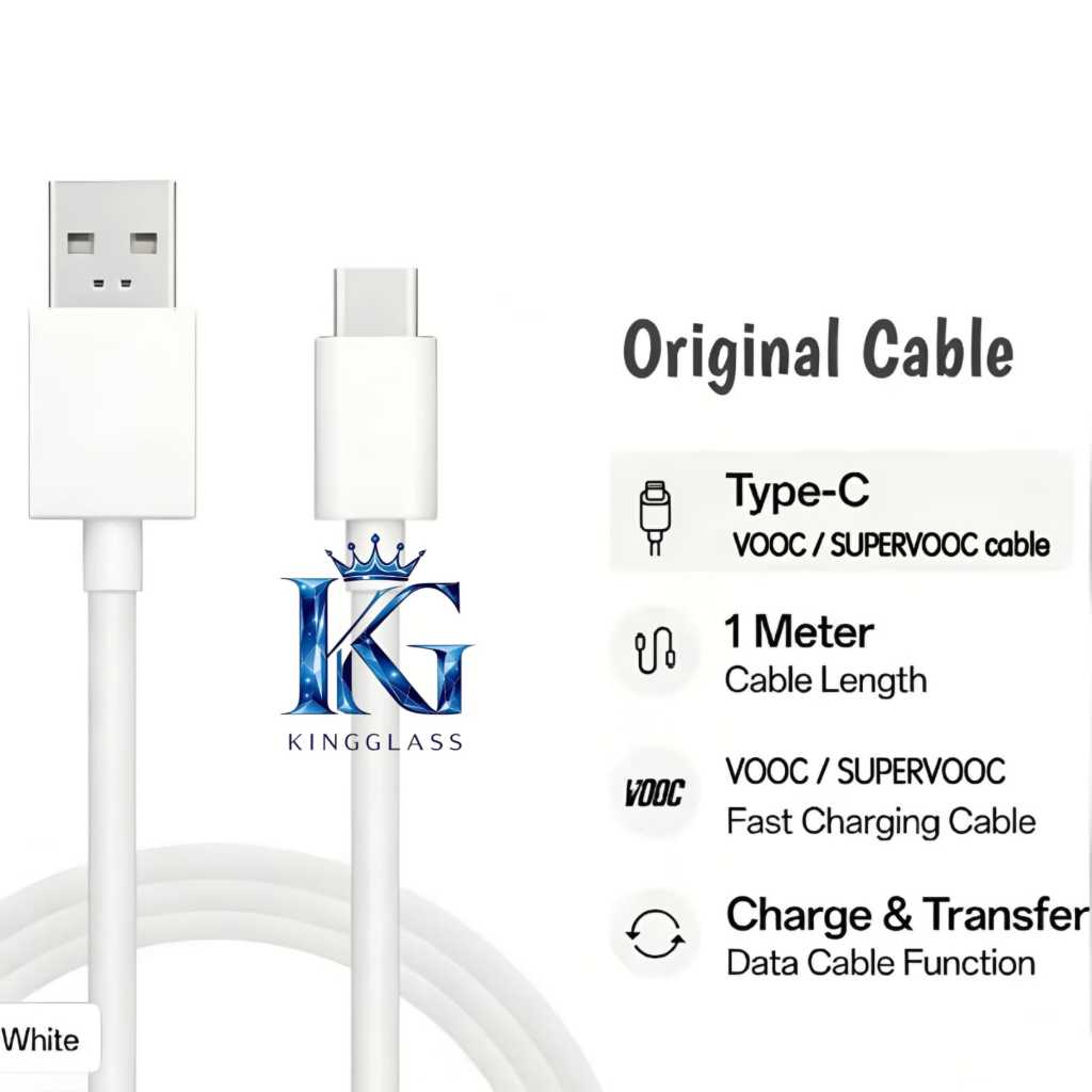 Jual Kabel Data Kompatibel For OPPO Type C VOOC R17 / RENO | Kabel ...