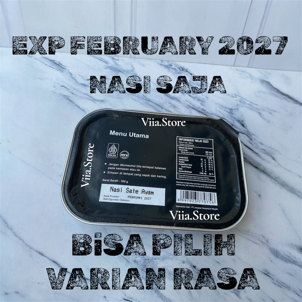Jual [ NASI SAJA ] EXP FEBRUARY 2027 / Ready Nasi Ransum TNI bisa pilih ...