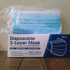 Jual Masker Earloop 3ply Isi 50pcs Disposable Mask | Shopee Indonesia