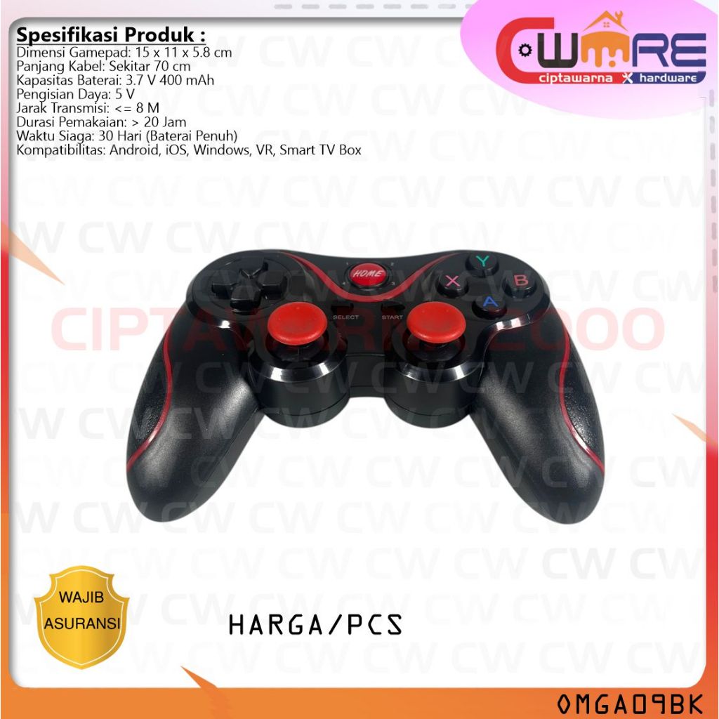 Jual Gamepad Bluetooth Wireless Gamepad Controller Android iOS Smart TV ...