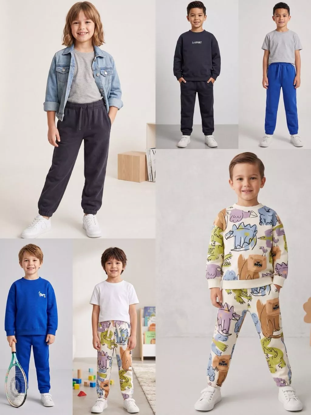 Jogger Anak Kids Junior Unisex Bahan Fleece Lembut  HM Kids Fleece Jogger - 2287