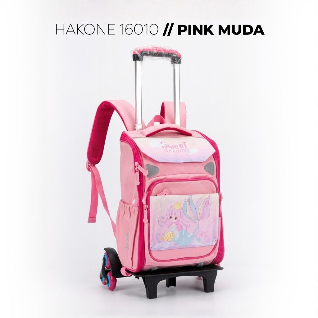 Jual [HAKONE 10 - warna PINK MUDA] TAS TROLI RANSEL ANAK JEPANG ...