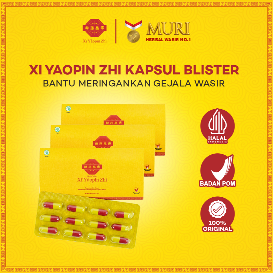 XI YAOPIN ZHI - Paket Kapsul Atasi Wasir Ambeien Tanpa Operasi