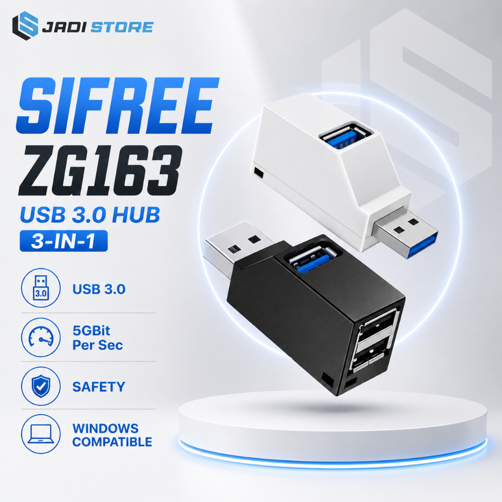 Jual SIFREE USB Hub 3.0 Adapter 3in1 ZG163 Sambungan Colokan USB Banyak ...