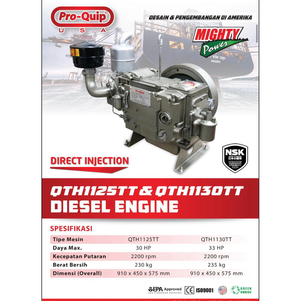 Jual MESIN DIESEL DOMPENG 33HP PRO QUIP / dompeng 33hp | Shopee Indonesia