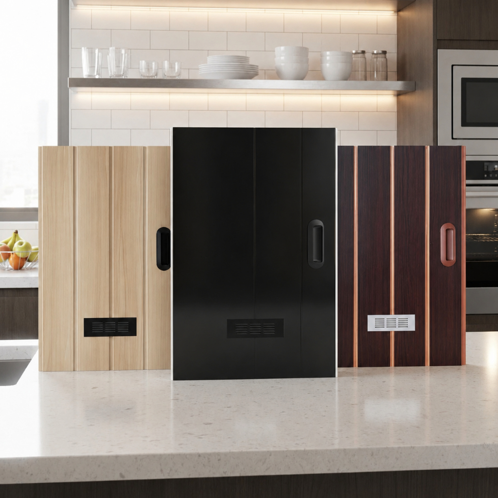Pintu PVC Kolong Dapur Minimalis Anti Air Motif Kayu Estetik