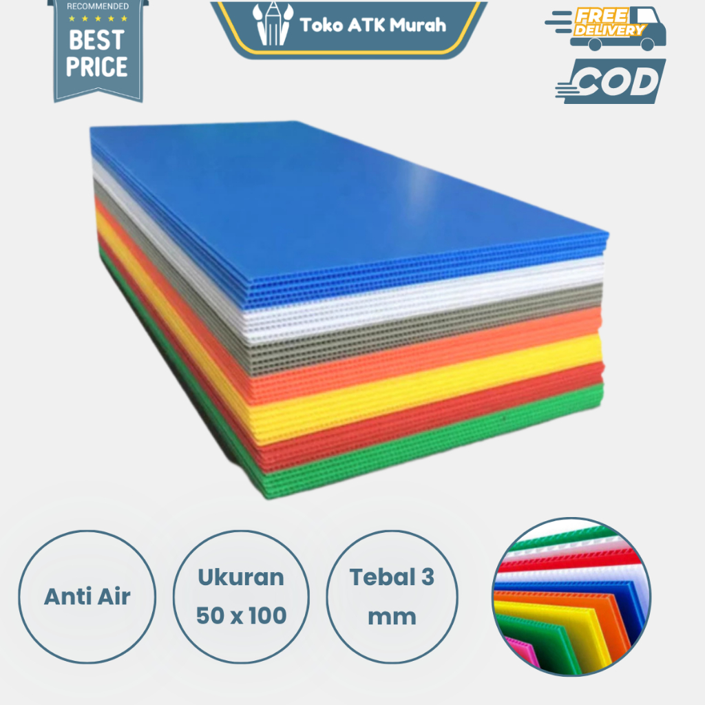 Jual Infraboard Impraboard Papan Display Informasi Plastik Lembaran 50 ...