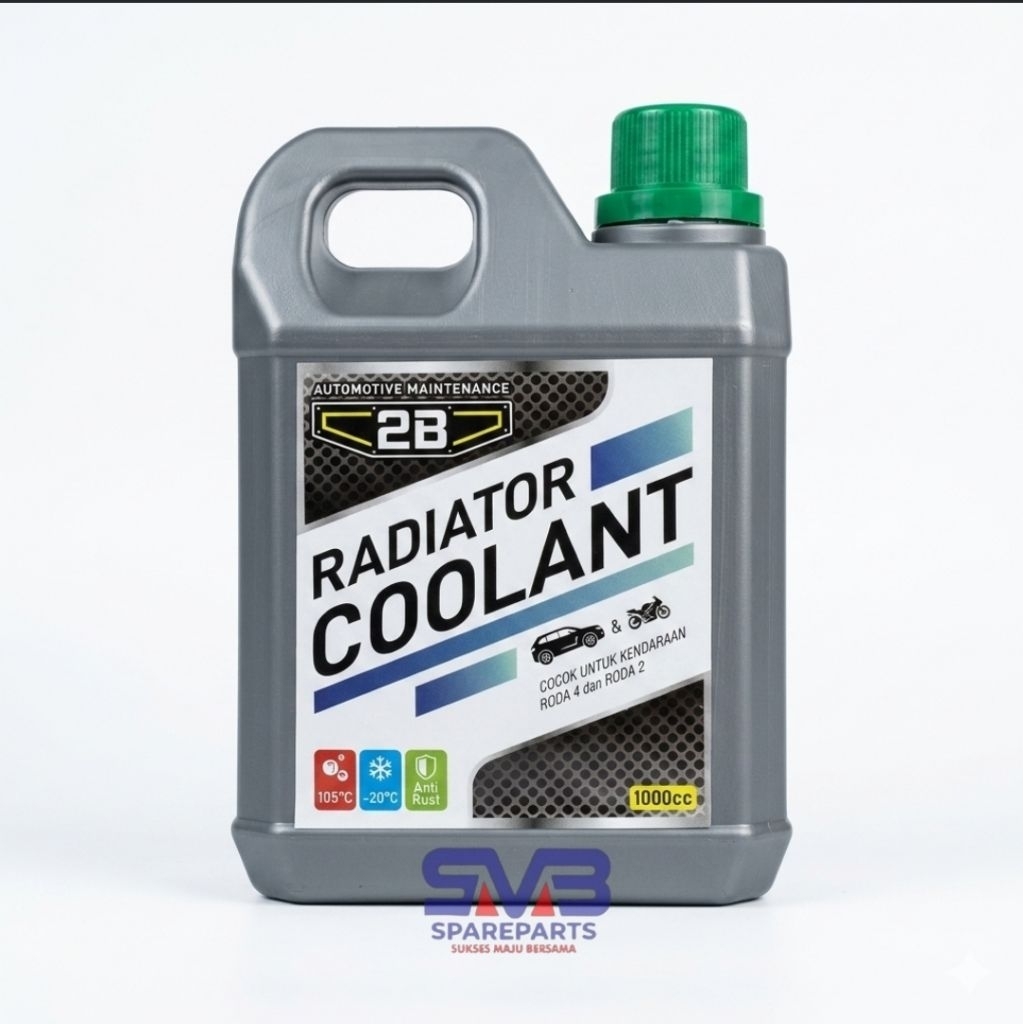 Jual AIR RADIATOR, AIR COOLANT MERK 2B ISI 1 LTR WARNA HIJAU | Shopee ...